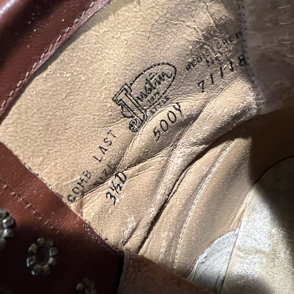 Justin Lace Up Ropers - Picture 5 of 5